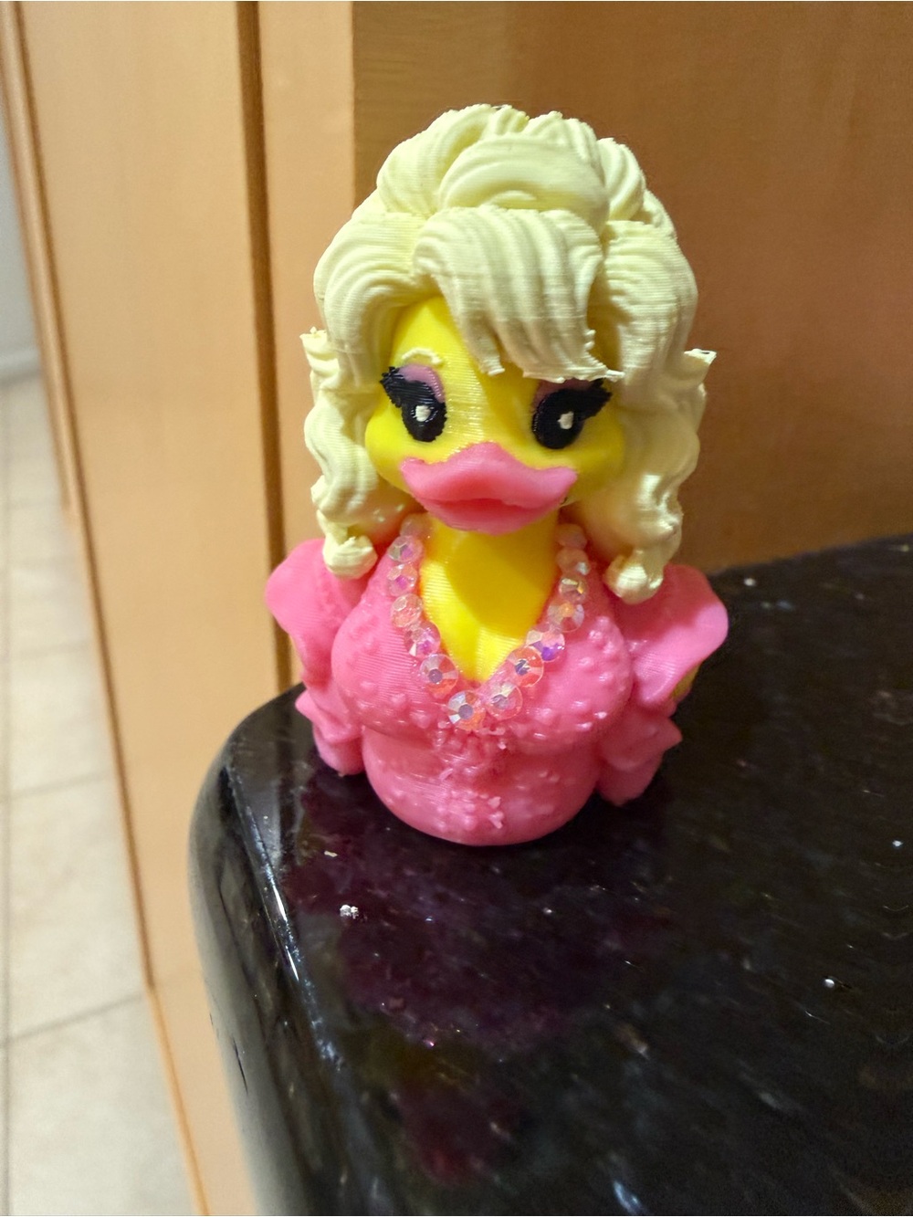 Dolly Parton bedazzled 3D printed duck jeep ducks cruise ducks brand new